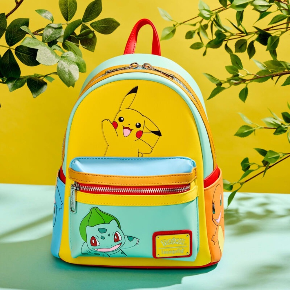 Pokemon Color Block Starters Mini Backpack